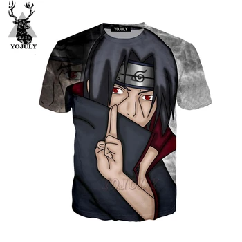 

YOJULY 3D Print Anime NARUTO Uchiha Itachi Men's Women's Casual O-neck Harajuku Hip Hop T-shirt Tshirt Tops Short Sleeve A195