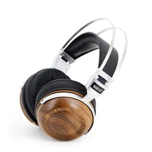 Original MSUR N550 HiFi Wooden Metal Headphone Earphone with Beryllium Alloy Driver with Protein Leather HIFI
