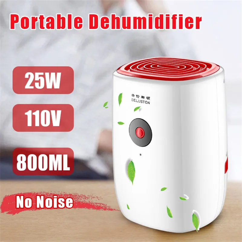 

800ML Portable Mini Intelligent Dehumidifier Basement Moisture Absorber Purification Air Dry Cloth Household Water Tank For Home