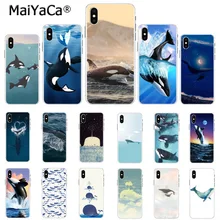 

MaiYaCa High Quality phone cover Watercolor Whale in Fishing was his life for iPhone 8 7 6 6S Plus X 5 5S SE 44S XS XR XS