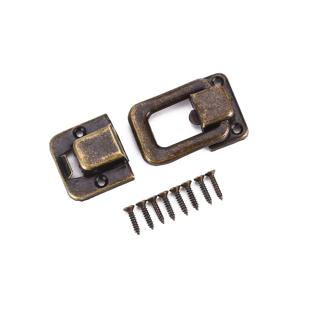 

Hasp Rivet Jewelry/Wine Box Wooden Case Lock Catch Toggle Rivet Buckle Latch
