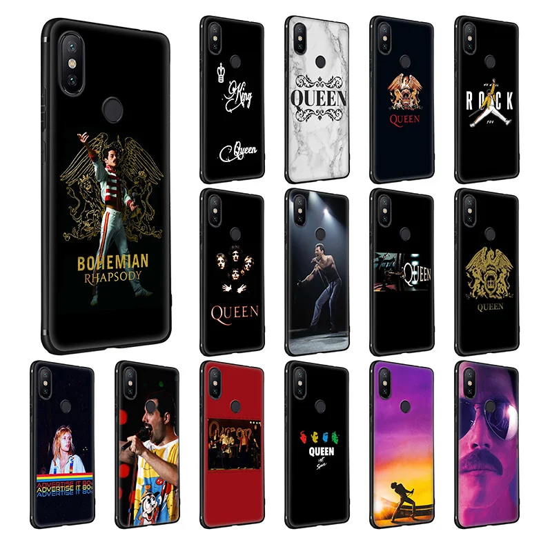 

WEBBEDEPP Queen Bands Soft Silicone Case for Xiaomi Redmi Note 7 6 6A 5 4 4X 4A 5 S2 Plus Pro Lite for Redmi Go