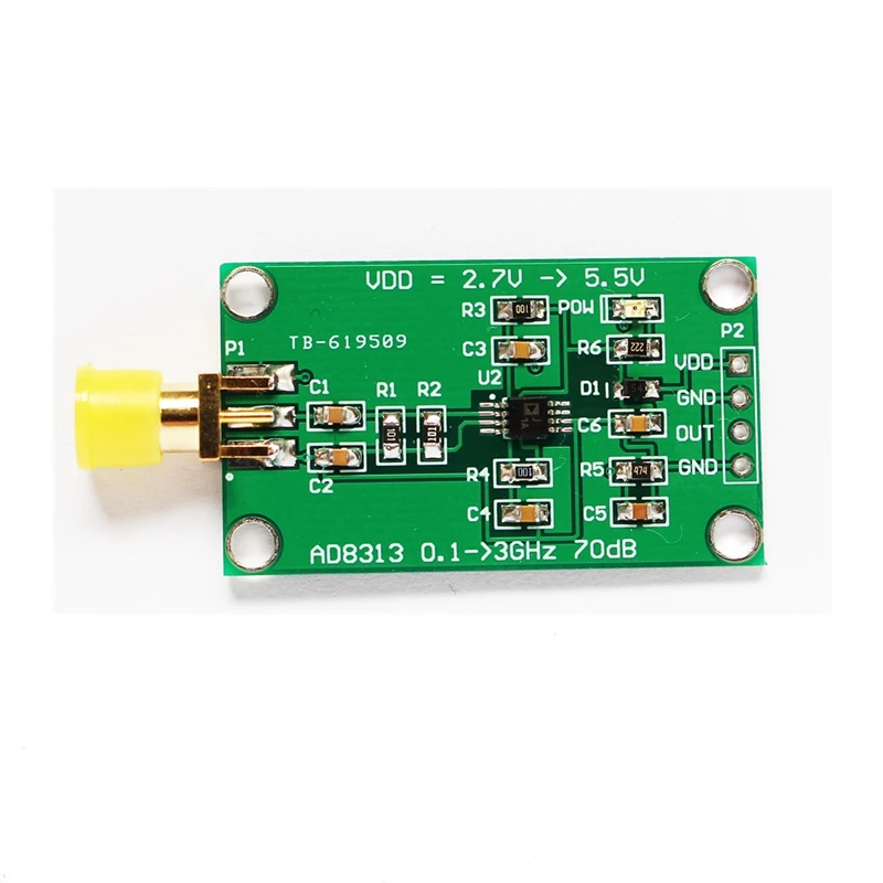 

5Pcs AD8313 0.1 GHz to 2.5 GHz, 70 dB Log Detector/Controller Module