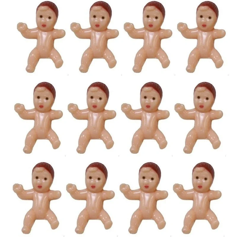 

12Pcs Small Plastic Babies Baby Shower Favor My Water Broke Game Activities Party table Decorations 1.3"