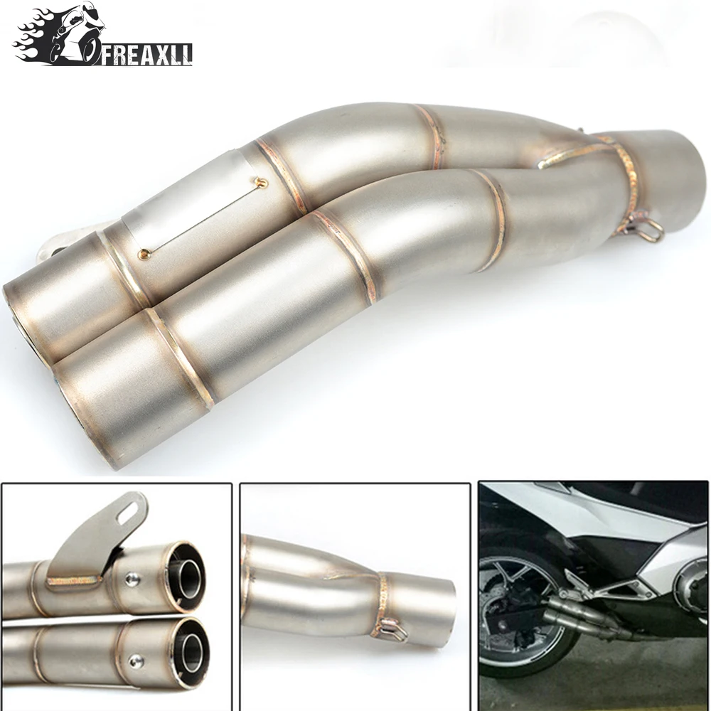 

36-51MM Universal Motorcycle Double Exhaust Muffler Pipe escape moto For Ducati Monster 900 City I.E 1000 Dark Testastretta