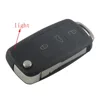 Jingyuqin 3 + 1 4 кнопки раскладной дистанционный чехол для ключа автомобиля Fob для Volkswagen VW Touareg DKT0042 ► Фото 3/5