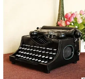

New metal crafts Vintage typewriter English furniture model manual bar decoration crafts statue home decoration
