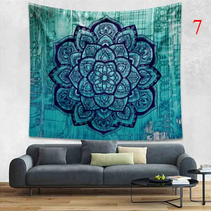 

Indian Elephant Colorful Printed Mandala Decoration Aubusson Tapestry Religious Wall Decor Boho Bohemia Beach Blanket