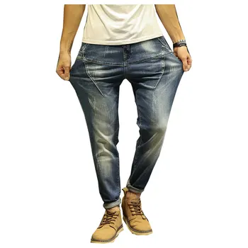 

2017 Autumn New Stretch Men Jeans Fashion Harlan Pants Trousers Free Shipping Plus Size 28-40