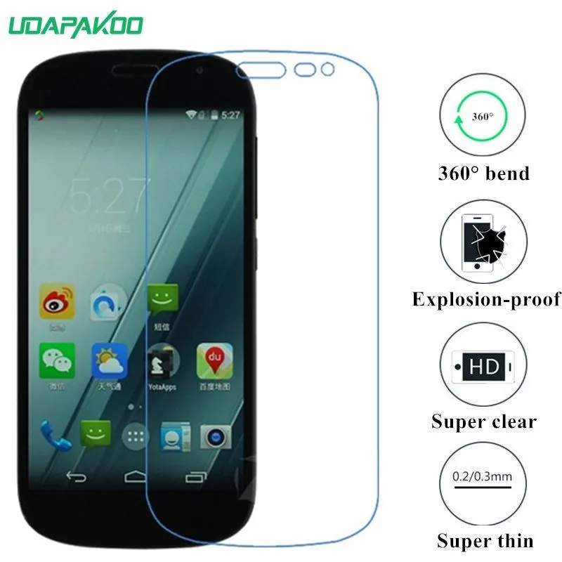 Udapakoo прозрачная закаленная (мягкое стекло) пленка для Yota Yotaphone 2 Nano