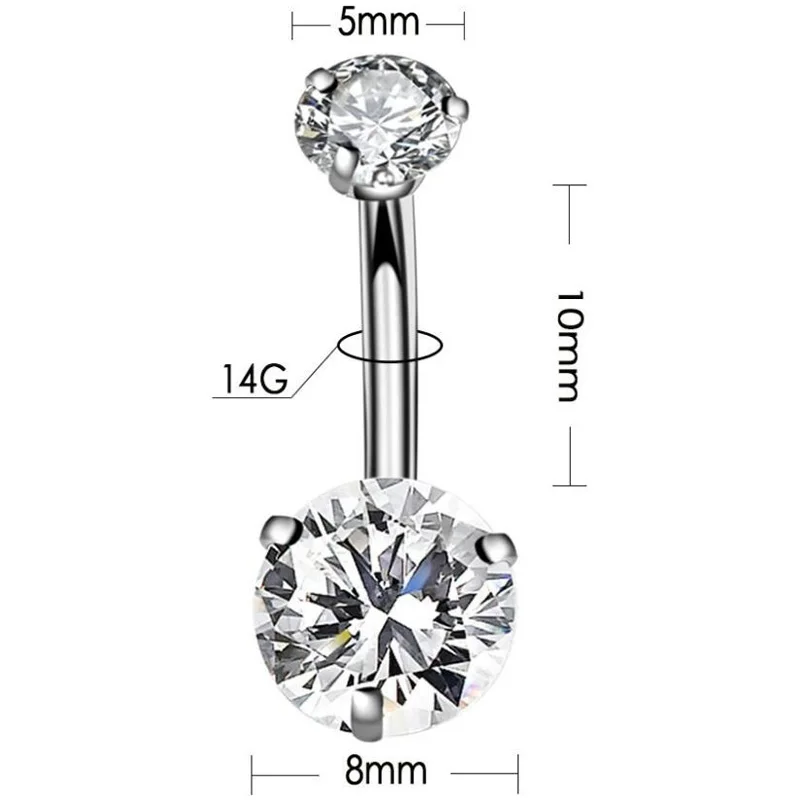 1 шт. Циркон Кристалл синтетический опал пупок пупка кольцо Штанга, пирсинг для губ ювелирные изделия Ombligo Nombril
