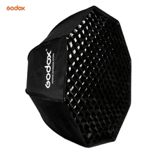 Godox sb-ue 80 cm/31.5in bowens gắn kết di động octagon umbrella softbox với honeycomb lưới đối với speedlite flash ánh sáng(China)