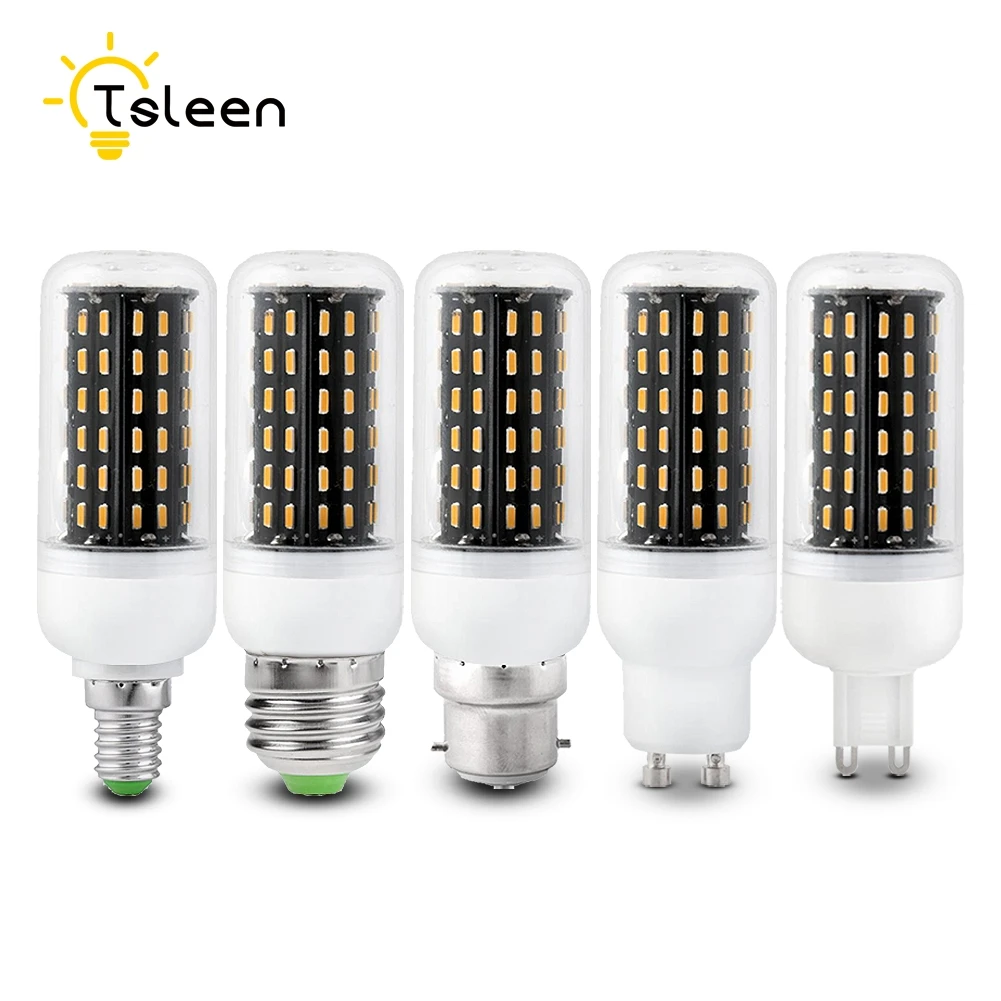 

11.11 Big Sale +Cheap+ 220V G9 E14 E27 25W 30W 36/56/72/96/138 LED 4014 SMD Cover Corn Light Lamp Bulb