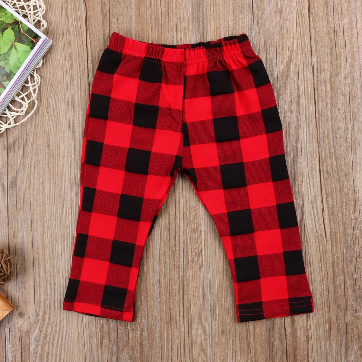 

Emmababy New Cute Red Newborn Kids Baby Girls Boys Plaid Pants Leggings Bottoms Clothes 0-3T