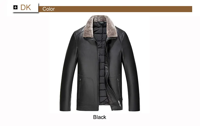 Брендовые Дизайнерские пуховики мужские зимние пальто из натуральной кожи модные шерстяные черные зимние пальто из овчины 17N502N