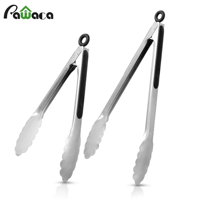 Stainless Steel Kitchen Tongs Set 9 12 Locking Metal Food Stainless Steel Kitchen Tongs Set 9 12 Locking Metal Food Non