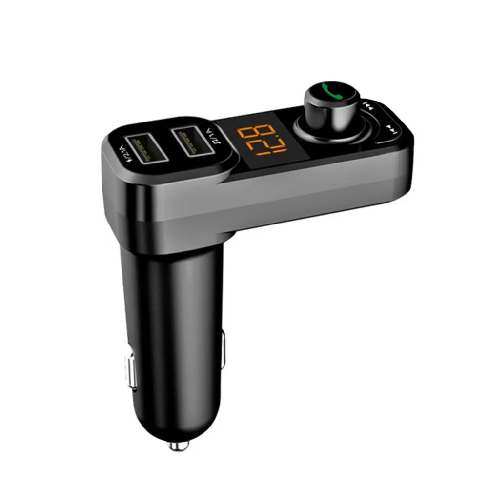 

FM Transmitter BT53 Bluetooth Handsfree Car Kit Audio MP3 Player 3.1A Dual USB Charger Adapter Voltage Tester Volt Meter