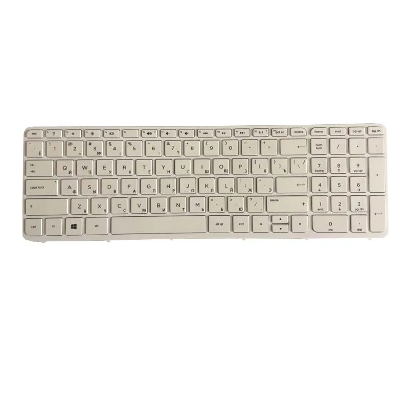 Новая русская клавиатура для hp 710248-251 9Z. N9HSQ. 00R R65 AER65700110 SN6126 V140546AS1 RU черный и белый с рамкой