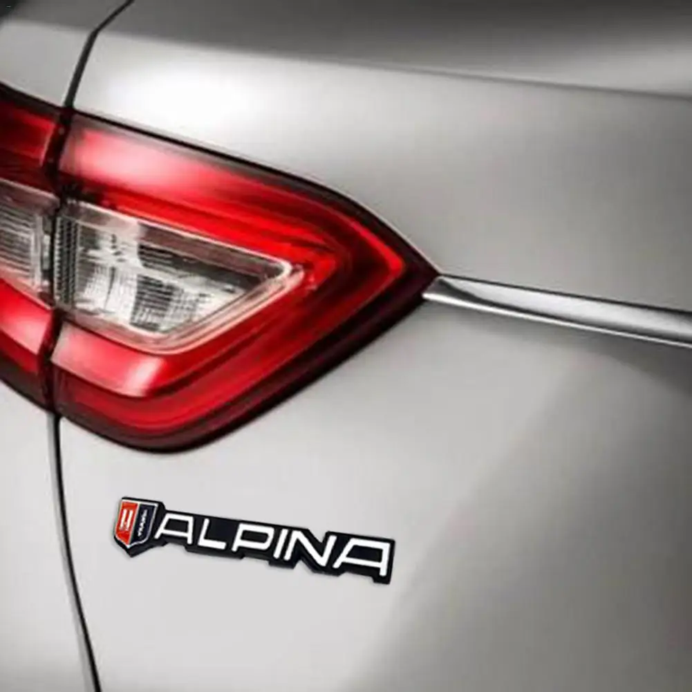 

3D Car Stickers For Albina 3D Metal ALPINA Car-Styling Stickers For BMW X3X4X5X634567 System Modified Car Tail Sticker