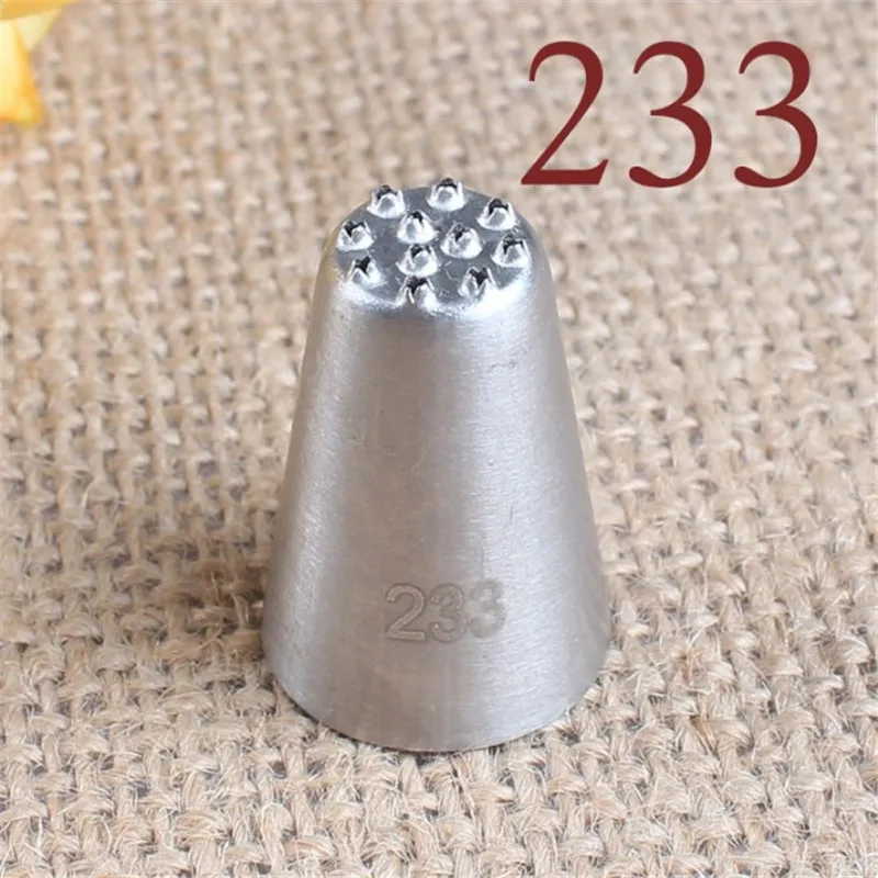 

#233 Hot Grass Cream Icing Nozzles Stainless Steel Pastry Fury Decoration Cupcake Head Cake Decorating Tools Pastry Tools