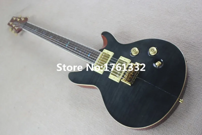 

Factory custom gloden hardware electric guitar, 2 humbucking pickups,flame maple veneer. can be customized on request