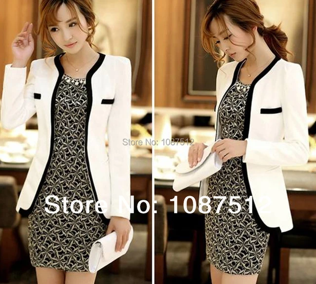 2015 Fashion Spring Autumn Women Suits Slim Coat Casual