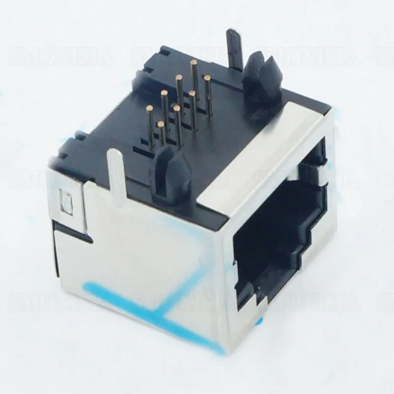 

RJ45 Shield Network Socket 56 8P No Light Crystal Head Connector