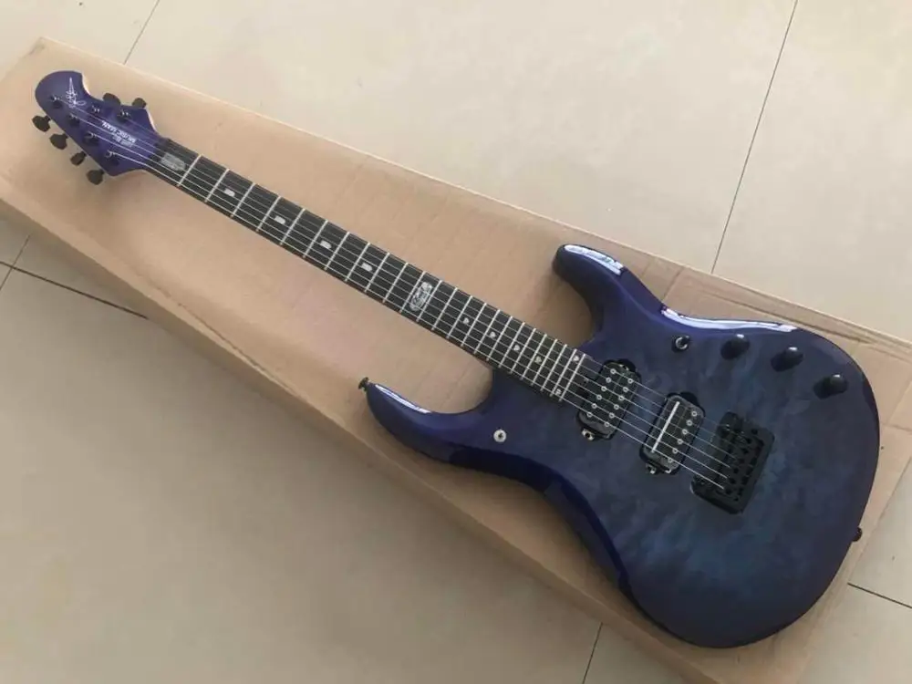 

quilted blue JP6 Ernie ball Musicman John Petrucci Electric Guitar Lake Blue Music Man JP 6 guitar Free Shipping Guitar