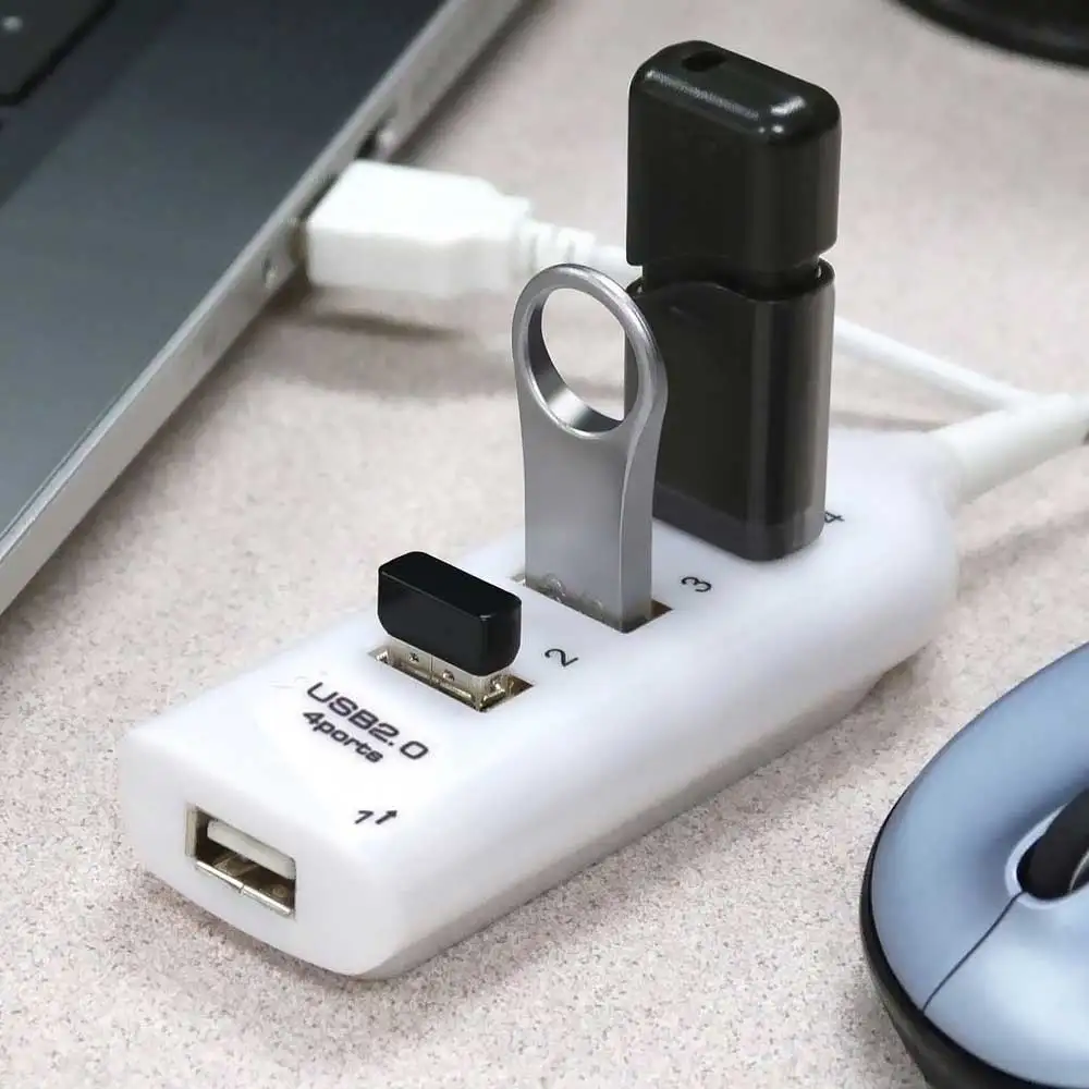 Высокоскоростной 45 см 4 порта usb хаб мини USB 2 0 сплиттер адаптер для ПК компьютер