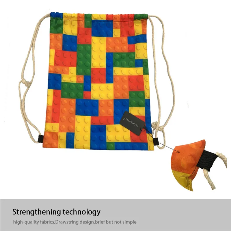 Coloranimal Для мужчин строку рюкзак учитель информатики Drawstring сумка 3D принт Для женщин Для Мужчин's Повседневное Симпатичный мультфильм