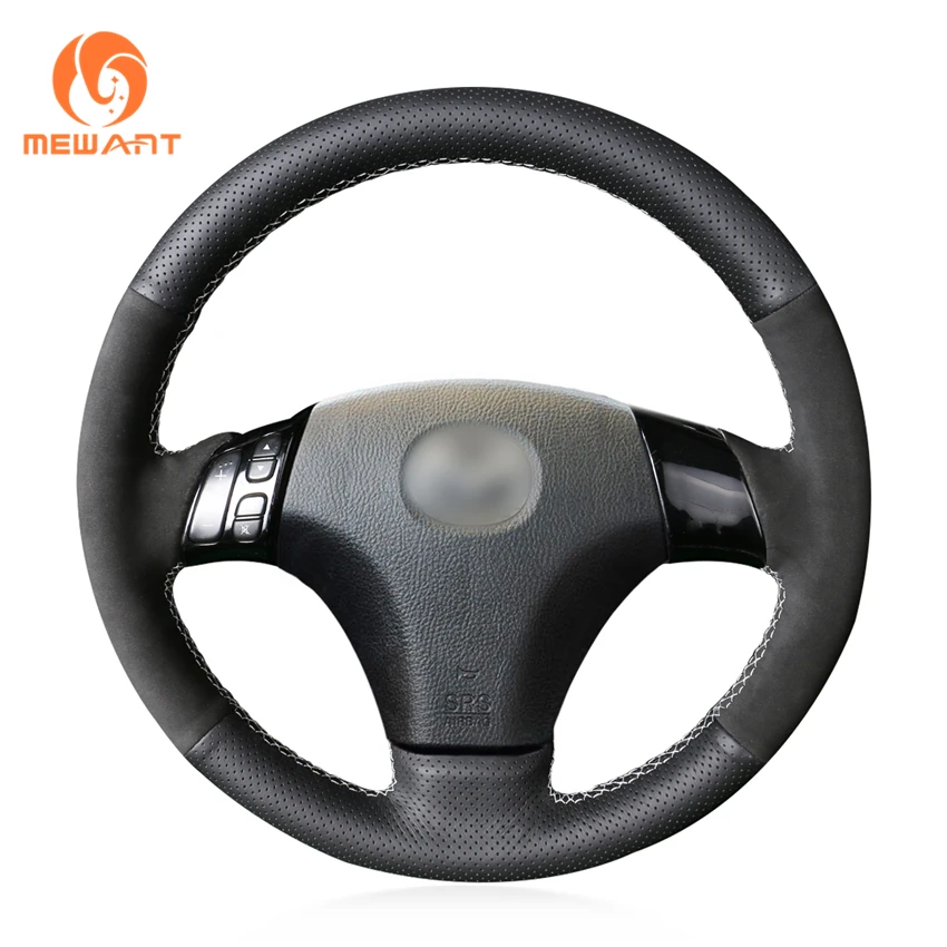 Чехол на руль MEWANT для Mazda 3 Axela черный замшевый чехол из натуральной кожи 2004 2009 5 2010 6