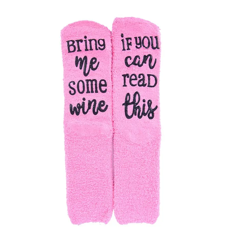 New Funny Letters Casual Socks IF YOU CAN READ THIS Christmas Please Bring Me Some Wine Socks Interesting Hosiery Letter Socks