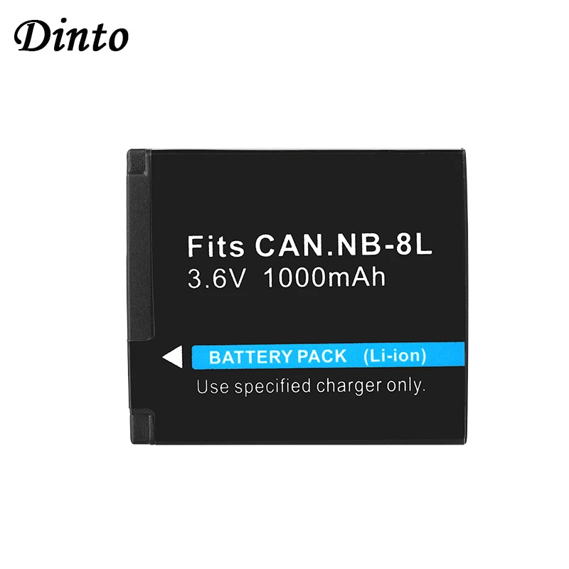Dinto 1 шт. 1000 мА/ч NB-8L NB8L литийионный Аккумулятор для Камера Батарея пакет