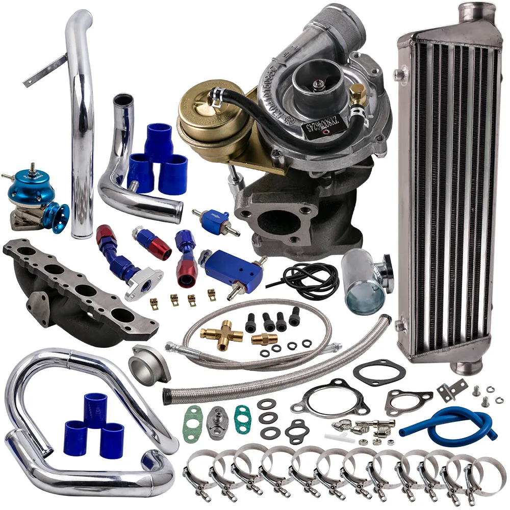 K04 015 турбо комплект + интеркулер для Audi A4 1 8 T VW l4 ГАЗ DOHC 1997 2004|Турбонагнетатели и