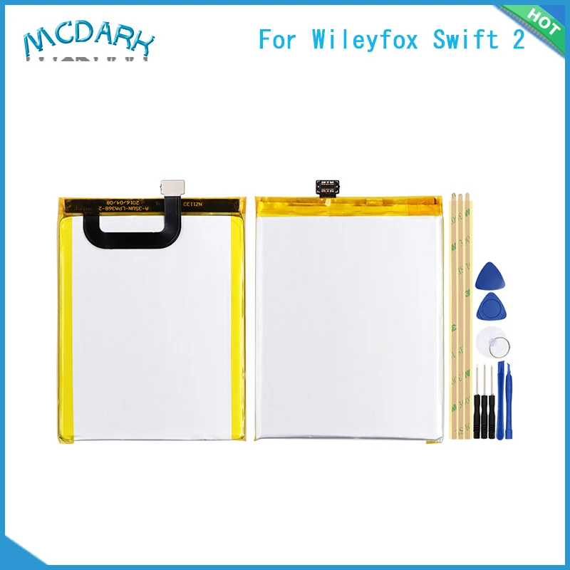 

Mcdark 2700mAh Hight capacity Battery For Wileyfox Swift 2 Phone Replacement Batteries Rechargeable For Wileyfox Swift 2 Plus