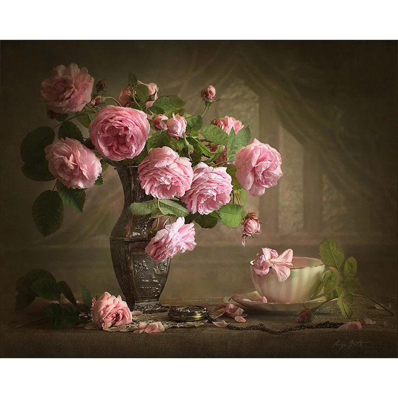 

Diy Painting By Numbers Peony Rose with Acrylic Paints Paintings By Numbers Famil Home Deco Famous Paintings By Numbers 50x40cm