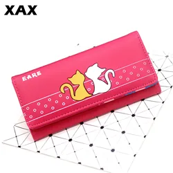 XAX Women Wallets Small Fashion Brand Leather Purse Ladies Card Bag Cat Women Clutch Women Female Purse Money Clip Wallets 310 XAX Women Wallets Small Fashion Brand Leather Purse Ladies Card Bag Cat Women Clutch Women Female Purse Money Clip Wallets 310