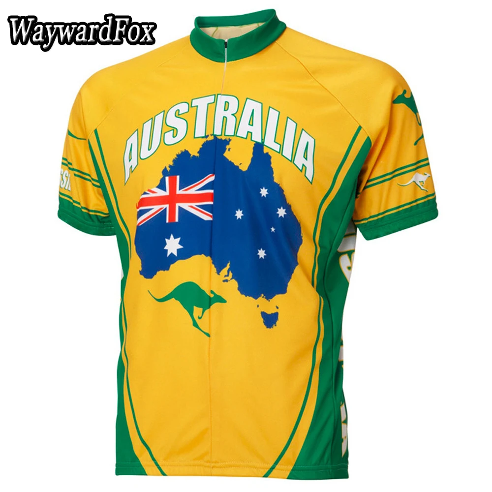 NEW Australia Cycling Jersey pro team bike clothes Men's Short Sleeve
