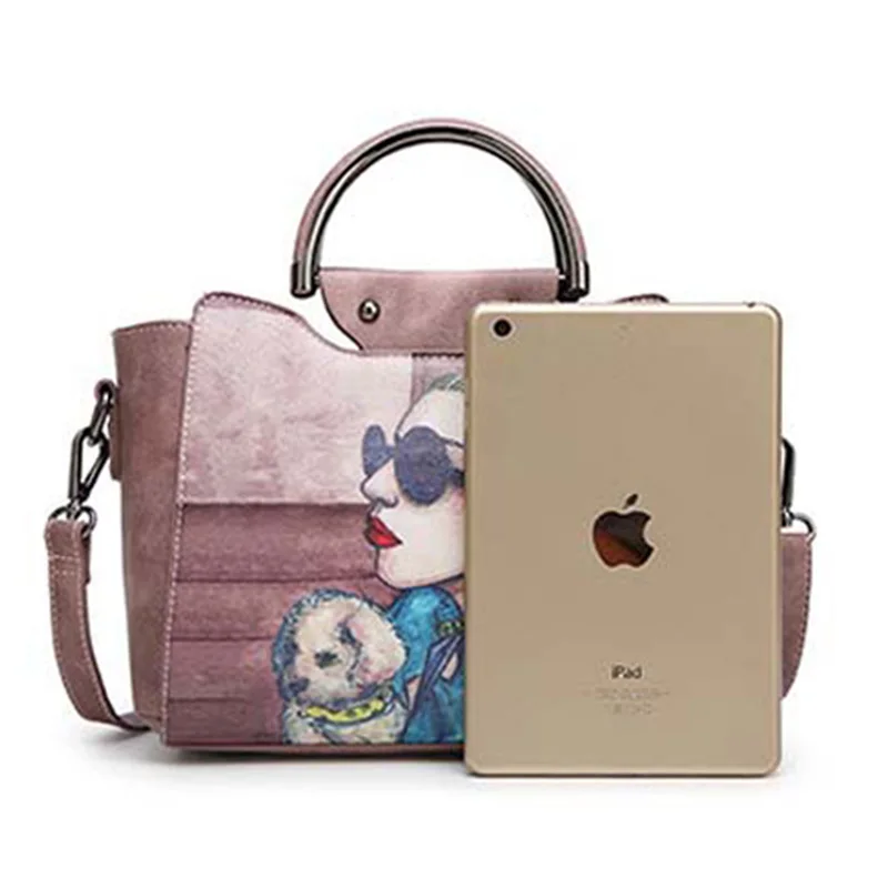 Bolso de mano para mujer bolsos de hombro para mujer bolsos de mano con estampado de dibujos animados