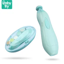Babytry 6 в одном многофункциональная машинка для шлифовки пальцев ног ABS инструмент для маникюра Электрический Уход за ребенком триммер для ногтей для детей и взрослых