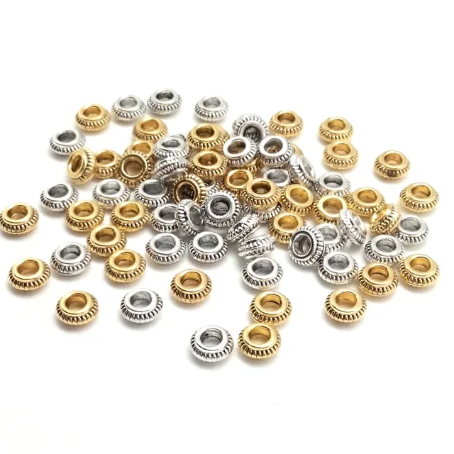50 sztuk partia 7*3mm złoty kolor srebrny stop cynkowy metalowe koraliki okrągłe Spacer koraliki do tworzenia biżuterii DIY Charm bransoletka tanie i dobre opinie Ze stopu cynku Zinc Alloy zawieszki Okrągły kształt moda 3 5mm 50 sztuk partia 7*3mm złoty kolor srebrny stop cynkowy metalowe koraliki okrągłe Spacer koraliki do tworzenia biżuterii DIY Charm bransoletka tanie i dobre opinie Ze stopu cynku Zinc Alloy zawieszki Okrągły kształt moda 3 5mm