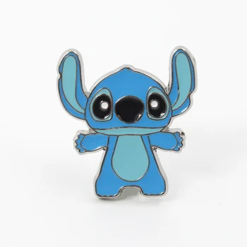 

10pcs Stitch kids cosplay women 90s funny cartoon backpack clothes diy decoration Enamel Brooches badge collar pins
