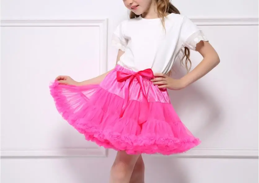 Классическая юбка-пачка для маленьких девочек Детская балерина, юбка-пачка для принцесс, фатиновая юбка-Пачка Детская пышная мини-юбка, вечерние юбки для танцев