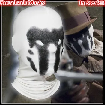 

Hot Sale New Rorschach Masks Balaclava Watchman Cosplay Costume Halloween Headgear Comic Full Face Mask adults size Toy Gifts