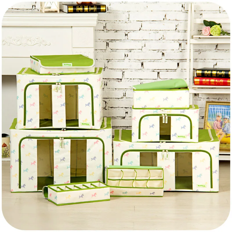 Korean high quality printing oxford cloth storage box, hob sorting