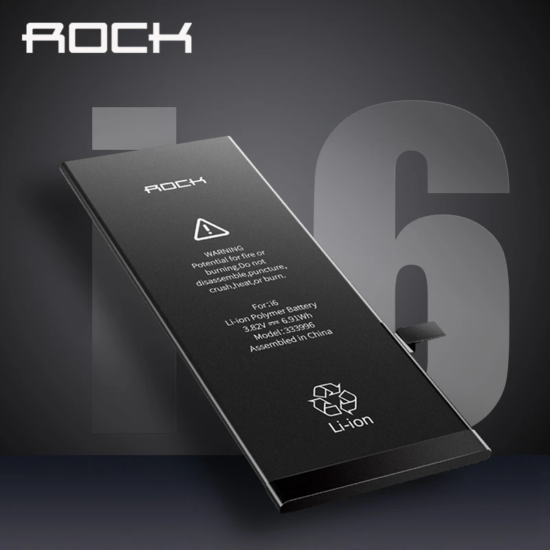 Aliexpress.com : Buy ROCK Mobile Phone Built in Lithium Battery For iPhone 6,Li ion Polymer
