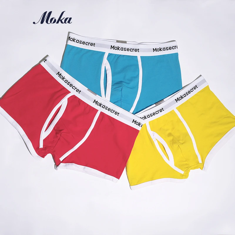 Мужские хлопковые трусы боксеры Calvin Calzoncillos Hombre Cueca 3 шт./лот с открытым карманом