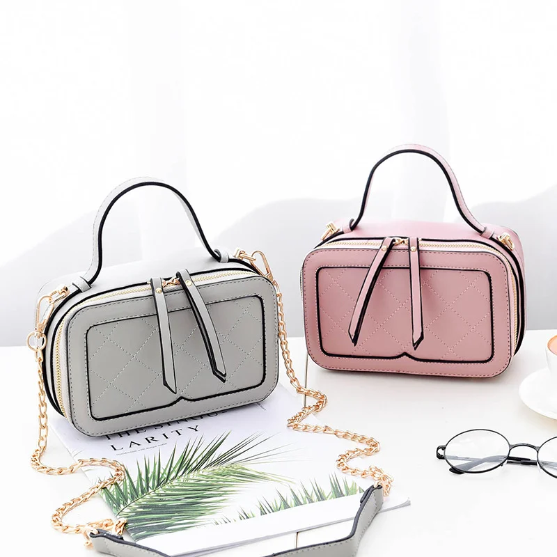 

2018 New Style Spring Summer Tide Single Shoulder Women's Bags Diagonal Package Korean Fashion Handbag Leisure Square Bag