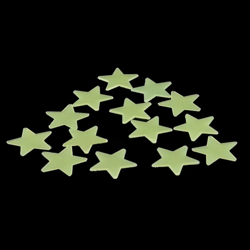 

180Pcs Stars Glow in the Dark Luminous Fluorescent Plastic Wall Decoration for Kid Home for Wedding 998