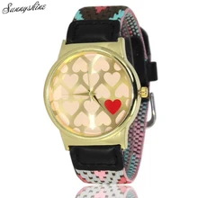 Lowest worth Girls Males Knitting Dial Quartz Watches Waterproof Clock Bracelet wristwatch wholesale z